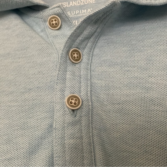 Tommy Bahama Islandzone Polo Shirt Baby Blue XL - Picture 7 of 7